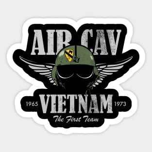 Air Cav Vietnam - Huey Pilot Helmet (distressed) Sticker